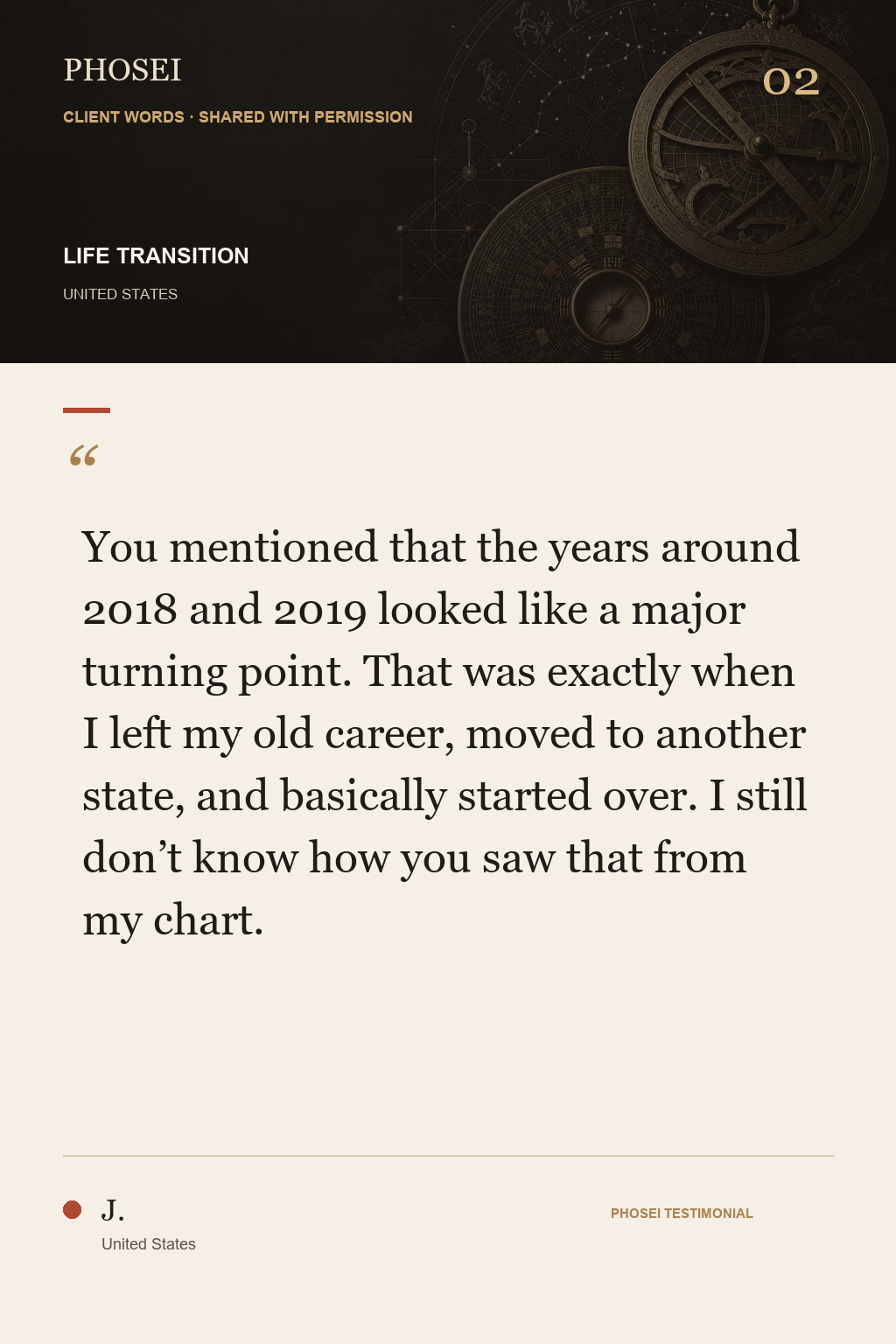 Screenshot of client feedback shared with permission